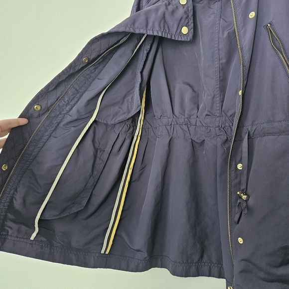 Ted Baker London Purple detachable hood parka rain jacket size 2 - Picture 10 of 11